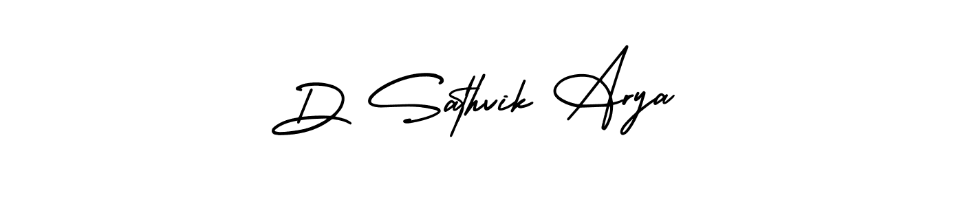 Also we have D Sathvik Arya name is the best signature style. Create professional handwritten signature collection using AmerikaSignatureDemo-Regular autograph style. D Sathvik Arya signature style 3 images and pictures png
