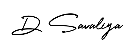 Make your name D Savaliya memorable on every contract using AmerikaSignatureDemo-Regular autograph style. Instant transparent background export available. D Savaliya signature style 3 images and pictures png