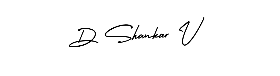 Create a beautiful signature design for name D Shankar V. With this signature (AmerikaSignatureDemo-Regular) fonts, you can make a handwritten signature for free. D Shankar V signature style 3 images and pictures png