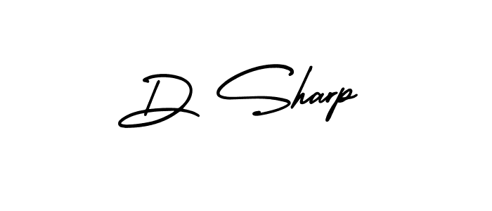 D Sharp stylish signature style. Best Handwritten Sign (AmerikaSignatureDemo-Regular) for my name. Handwritten Signature Collection Ideas for my name D Sharp. D Sharp signature style 3 images and pictures png