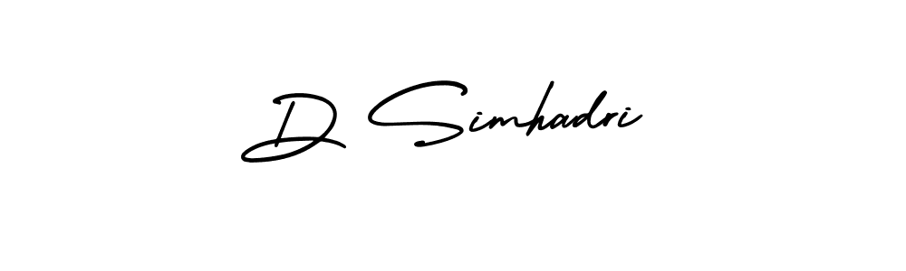 if you are searching for the best signature style for your name D Simhadri. so please give up your signature search. here we have designed multiple signature styles  using AmerikaSignatureDemo-Regular. D Simhadri signature style 3 images and pictures png