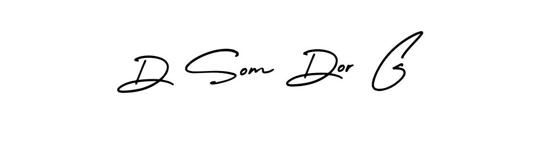 Design your own signature with our free online signature maker. With this signature software, you can create a handwritten (AmerikaSignatureDemo-Regular) signature for name D Som Dor G. D Som Dor G signature style 3 images and pictures png
