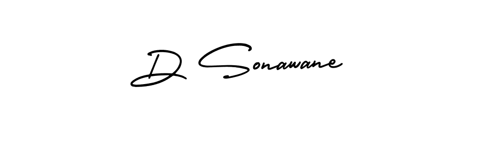 How to make D Sonawane signature? AmerikaSignatureDemo-Regular is a professional autograph style. Create handwritten signature for D Sonawane name. D Sonawane signature style 3 images and pictures png