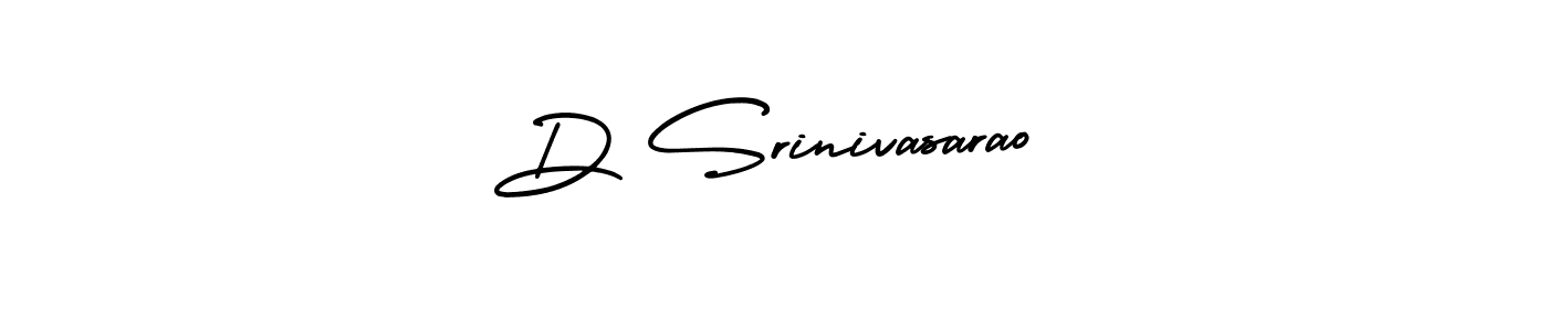 Create a beautiful signature design for name D Srinivasarao. With this signature (AmerikaSignatureDemo-Regular) fonts, you can make a handwritten signature for free. D Srinivasarao signature style 3 images and pictures png