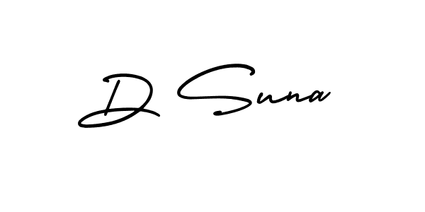 Make a beautiful signature design for name D Suna. With this signature (AmerikaSignatureDemo-Regular) style, you can create a handwritten signature for free. D Suna signature style 3 images and pictures png