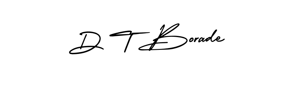 Create a beautiful signature design for name D T Borade. With this signature (AmerikaSignatureDemo-Regular) fonts, you can make a handwritten signature for free. D T Borade signature style 3 images and pictures png