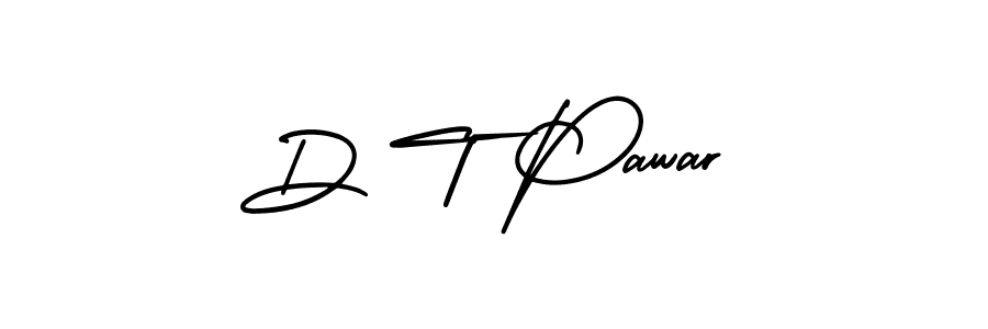 Use a signature maker to create a handwritten signature online. With this signature software, you can design (AmerikaSignatureDemo-Regular) your own signature for name D T Pawar. D T Pawar signature style 3 images and pictures png