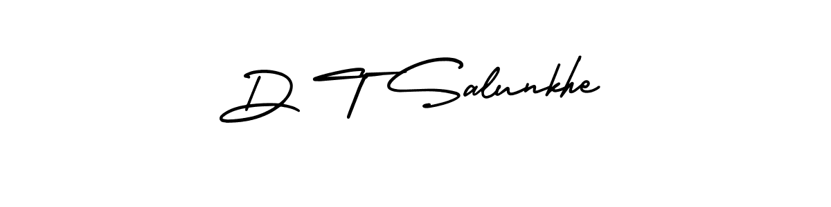 Also You can easily find your signature by using the search form. We will create D T Salunkhe name handwritten signature images for you free of cost using AmerikaSignatureDemo-Regular sign style. D T Salunkhe signature style 3 images and pictures png