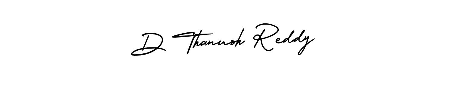 Create a beautiful signature design for name D Thanush Reddy. With this signature (AmerikaSignatureDemo-Regular) fonts, you can make a handwritten signature for free. D Thanush Reddy signature style 3 images and pictures png
