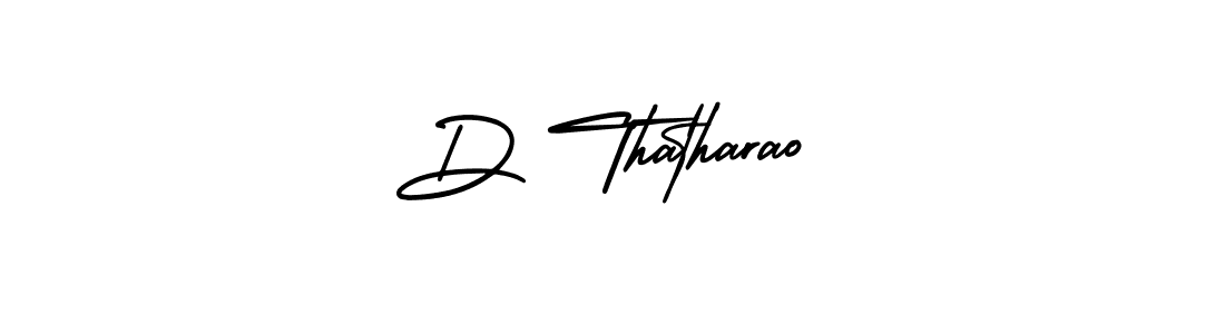 Use a signature maker to create a handwritten signature online. With this signature software, you can design (AmerikaSignatureDemo-Regular) your own signature for name D Thatharao. D Thatharao signature style 3 images and pictures png