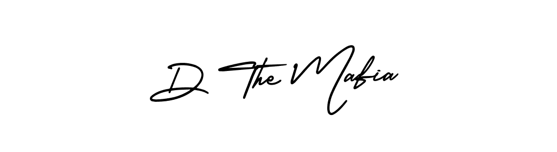 Use a signature maker to create a handwritten signature online. With this signature software, you can design (AmerikaSignatureDemo-Regular) your own signature for name D The Mafia. D The Mafia signature style 3 images and pictures png