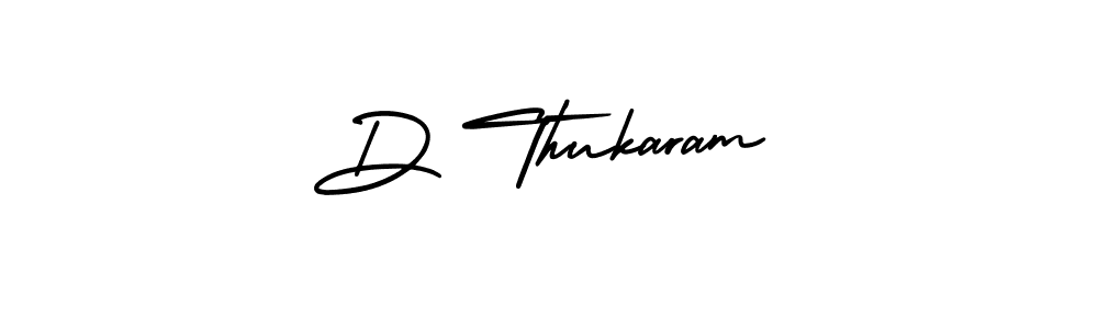 The best way (AmerikaSignatureDemo-Regular) to make a short signature is to pick only two or three words in your name. The name D Thukaram include a total of six letters. For converting this name. D Thukaram signature style 3 images and pictures png