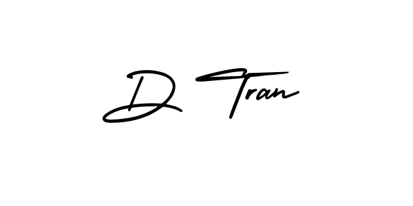 Use a signature maker to create a handwritten signature online. With this signature software, you can design (AmerikaSignatureDemo-Regular) your own signature for name D Tran. D Tran signature style 3 images and pictures png