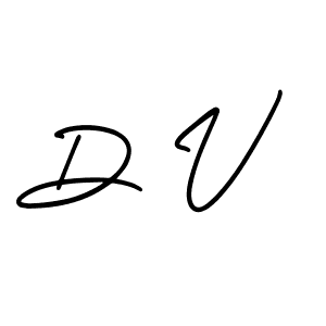 D V stylish signature style. Best Handwritten Sign (AmerikaSignatureDemo-Regular) for my name. Handwritten Signature Collection Ideas for my name D V. D V signature style 3 images and pictures png