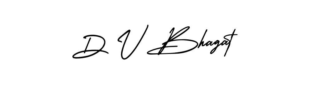 D V Bhagat stylish signature style. Best Handwritten Sign (AmerikaSignatureDemo-Regular) for my name. Handwritten Signature Collection Ideas for my name D V Bhagat. D V Bhagat signature style 3 images and pictures png