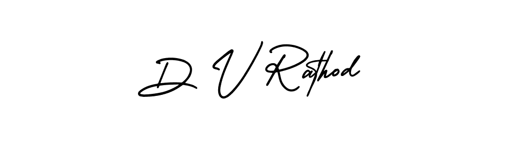 Create a beautiful signature design for name D V Rathod. With this signature (AmerikaSignatureDemo-Regular) fonts, you can make a handwritten signature for free. D V Rathod signature style 3 images and pictures png