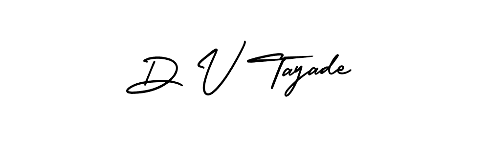 How to Draw D V Tayade signature style? AmerikaSignatureDemo-Regular is a latest design signature styles for name D V Tayade. D V Tayade signature style 3 images and pictures png