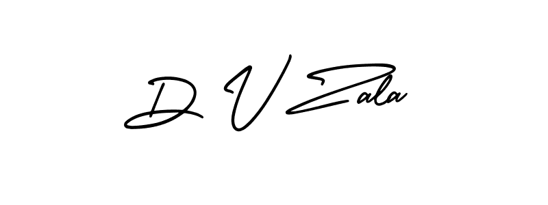 Make a beautiful signature design for name D V Zala. Use this online signature maker to create a handwritten signature for free. D V Zala signature style 3 images and pictures png