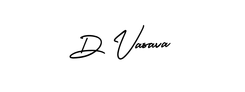 Use a signature maker to create a handwritten signature online. With this signature software, you can design (AmerikaSignatureDemo-Regular) your own signature for name D Vasava. D Vasava signature style 3 images and pictures png