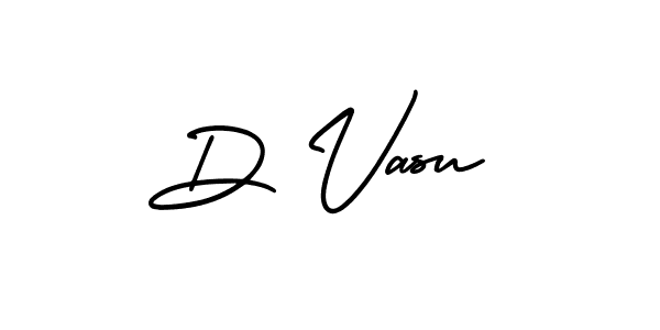 How to make D Vasu signature? AmerikaSignatureDemo-Regular is a professional autograph style. Create handwritten signature for D Vasu name. D Vasu signature style 3 images and pictures png