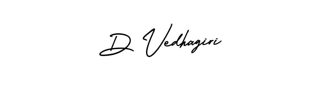 Design your own signature with our free online signature maker. With this signature software, you can create a handwritten (AmerikaSignatureDemo-Regular) signature for name D Vedhagiri. D Vedhagiri signature style 3 images and pictures png