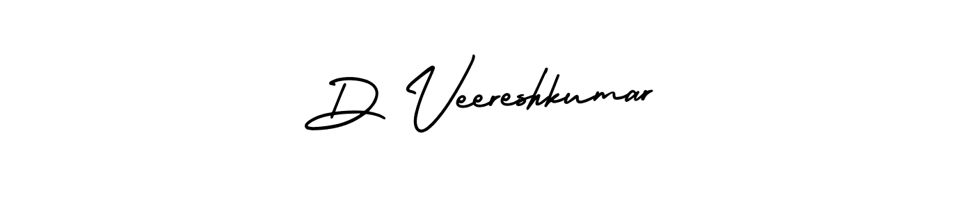 Use a signature maker to create a handwritten signature online. With this signature software, you can design (AmerikaSignatureDemo-Regular) your own signature for name D Veereshkumar. D Veereshkumar signature style 3 images and pictures png