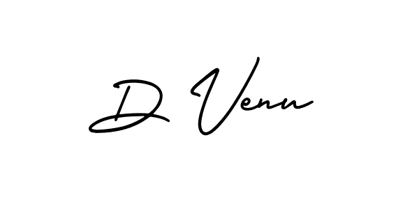 Use a signature maker to create a handwritten signature online. With this signature software, you can design (AmerikaSignatureDemo-Regular) your own signature for name D Venu. D Venu signature style 3 images and pictures png