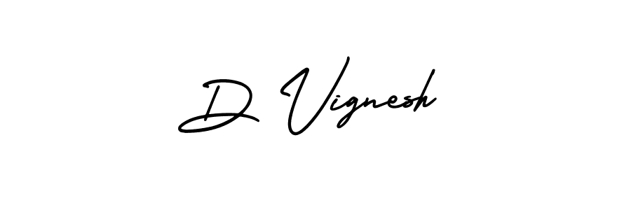 Make a beautiful signature design for name D Vignesh. With this signature (AmerikaSignatureDemo-Regular) style, you can create a handwritten signature for free. D Vignesh signature style 3 images and pictures png