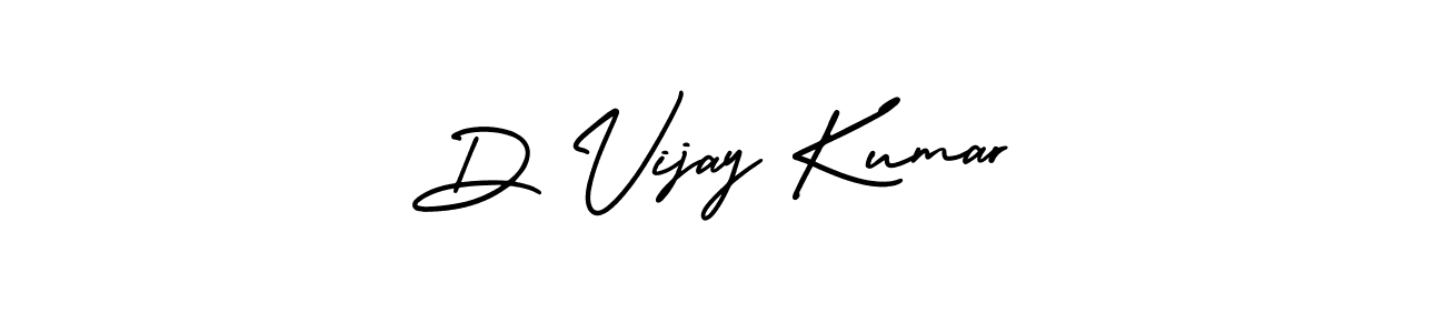 The best way (AmerikaSignatureDemo-Regular) to make a short signature is to pick only two or three words in your name. The name D Vijay Kumar include a total of six letters. For converting this name. D Vijay Kumar signature style 3 images and pictures png