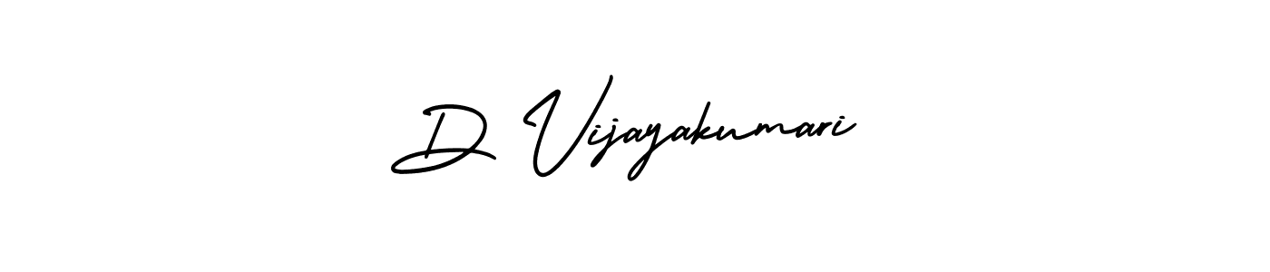 Design your own signature with our free online signature maker. With this signature software, you can create a handwritten (AmerikaSignatureDemo-Regular) signature for name D Vijayakumari. D Vijayakumari signature style 3 images and pictures png