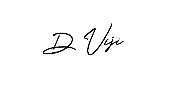 The best way (AmerikaSignatureDemo-Regular) to make a short signature is to pick only two or three words in your name. The name D Viji include a total of six letters. For converting this name. D Viji signature style 3 images and pictures png