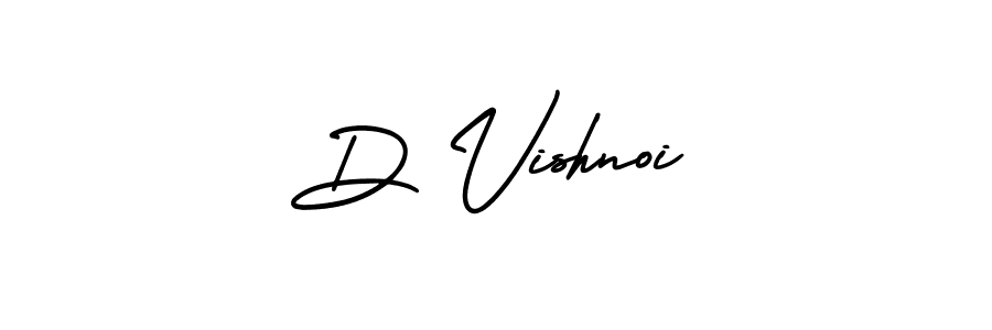 Create a beautiful signature design for name D Vishnoi. With this signature (AmerikaSignatureDemo-Regular) fonts, you can make a handwritten signature for free. D Vishnoi signature style 3 images and pictures png