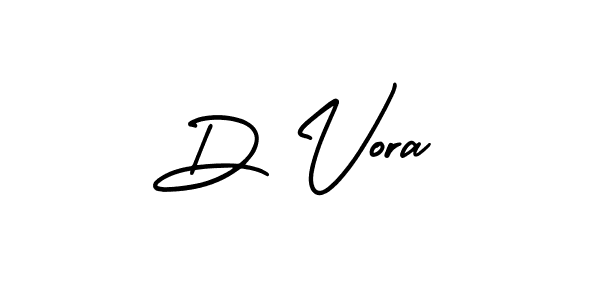 Create a beautiful signature design for name D Vora. With this signature (AmerikaSignatureDemo-Regular) fonts, you can make a handwritten signature for free. D Vora signature style 3 images and pictures png