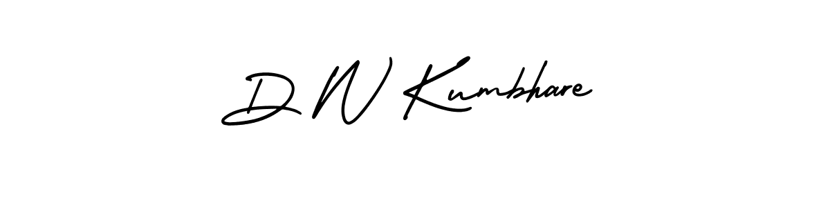 Make a beautiful signature design for name D W Kumbhare. Use this online signature maker to create a handwritten signature for free. D W Kumbhare signature style 3 images and pictures png