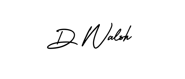 Make a short D Walsh signature style. Manage your documents anywhere anytime using AmerikaSignatureDemo-Regular. Create and add eSignatures, submit forms, share and send files easily. D Walsh signature style 3 images and pictures png