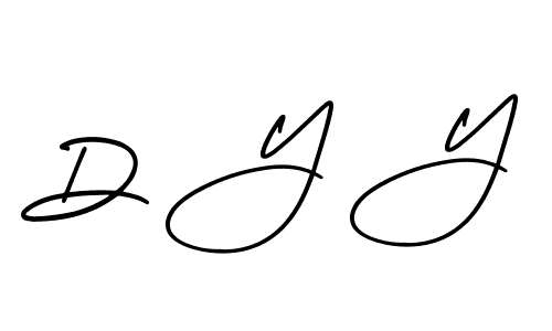 How to Draw D Y Y signature style? AmerikaSignatureDemo-Regular is a latest design signature styles for name D Y Y. D Y Y signature style 3 images and pictures png