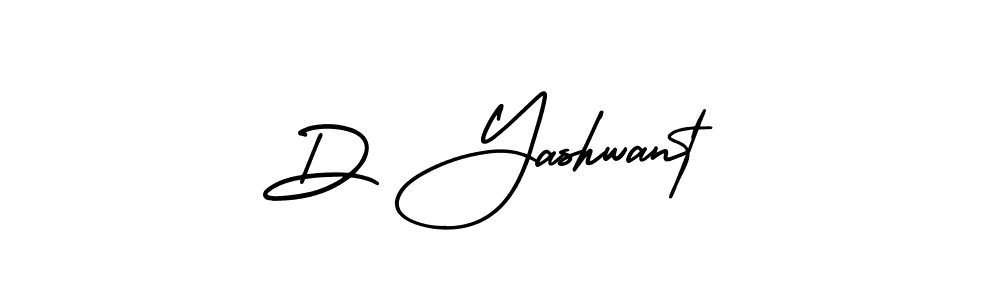 Make a beautiful signature design for name D Yashwant. With this signature (AmerikaSignatureDemo-Regular) style, you can create a handwritten signature for free. D Yashwant signature style 3 images and pictures png