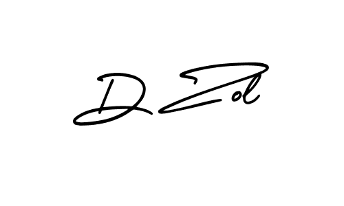 D Zol stylish signature style. Best Handwritten Sign (AmerikaSignatureDemo-Regular) for my name. Handwritten Signature Collection Ideas for my name D Zol. D Zol signature style 3 images and pictures png
