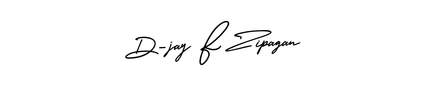 Best and Professional Signature Style for D-jay F Zipagan. AmerikaSignatureDemo-Regular Best Signature Style Collection. D-jay F Zipagan signature style 3 images and pictures png