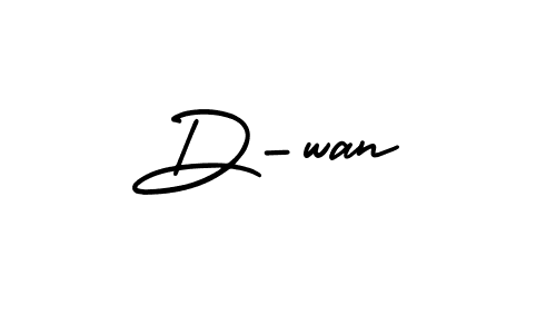 Create a beautiful signature design for name D-wan. With this signature (AmerikaSignatureDemo-Regular) fonts, you can make a handwritten signature for free. D-wan signature style 3 images and pictures png