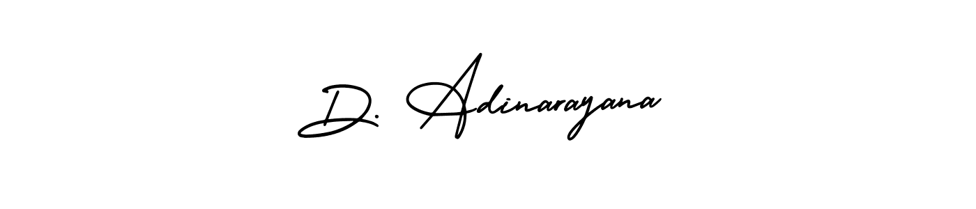 This is the best signature style for the D. Adinarayana name. Also you like these signature font (AmerikaSignatureDemo-Regular). Mix name signature. D. Adinarayana signature style 3 images and pictures png
