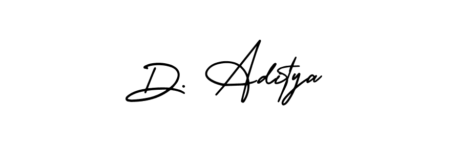 How to make D. Aditya signature? AmerikaSignatureDemo-Regular is a professional autograph style. Create handwritten signature for D. Aditya name. D. Aditya signature style 3 images and pictures png