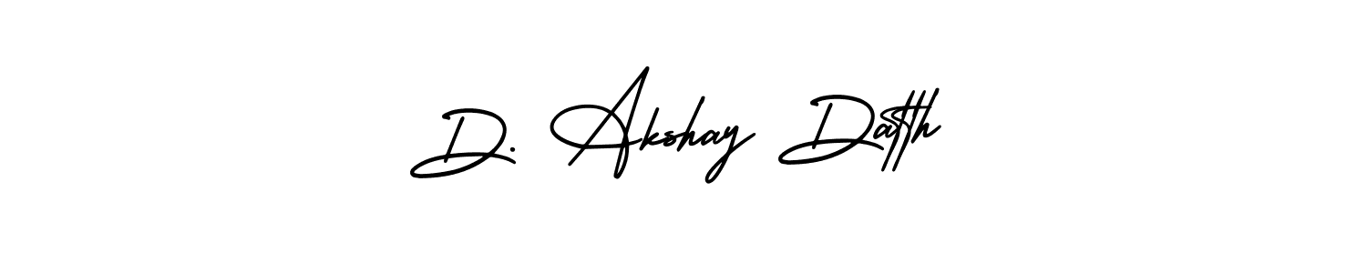 Make a beautiful signature design for name D. Akshay Datth. With this signature (AmerikaSignatureDemo-Regular) style, you can create a handwritten signature for free. D. Akshay Datth signature style 3 images and pictures png