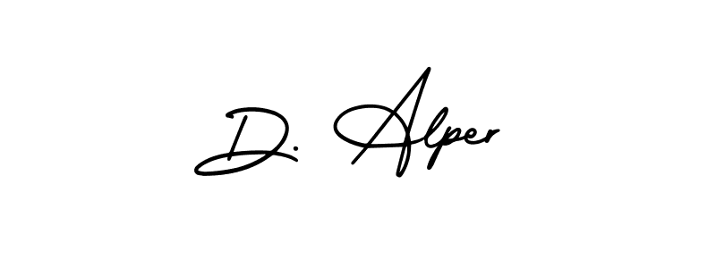 Check out images of Autograph of D. Alper name. Actor D. Alper Signature Style. AmerikaSignatureDemo-Regular is a professional sign style online. D. Alper signature style 3 images and pictures png