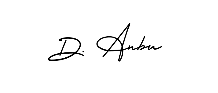 The best way (AmerikaSignatureDemo-Regular) to make a short signature is to pick only two or three words in your name. The name D. Anbu include a total of six letters. For converting this name. D. Anbu signature style 3 images and pictures png