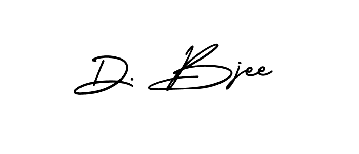 This is the best signature style for the D. Bjee name. Also you like these signature font (AmerikaSignatureDemo-Regular). Mix name signature. D. Bjee signature style 3 images and pictures png