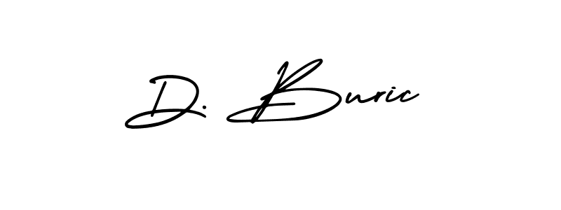 D. Buric stylish signature style. Best Handwritten Sign (AmerikaSignatureDemo-Regular) for my name. Handwritten Signature Collection Ideas for my name D. Buric. D. Buric signature style 3 images and pictures png