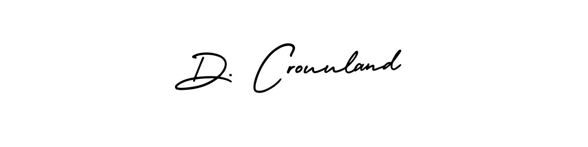 How to Draw D. Crouuland signature style? AmerikaSignatureDemo-Regular is a latest design signature styles for name D. Crouuland. D. Crouuland signature style 3 images and pictures png