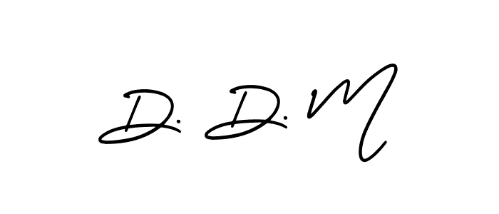 Make a beautiful signature design for name D. D. M. With this signature (AmerikaSignatureDemo-Regular) style, you can create a handwritten signature for free. D. D. M signature style 3 images and pictures png