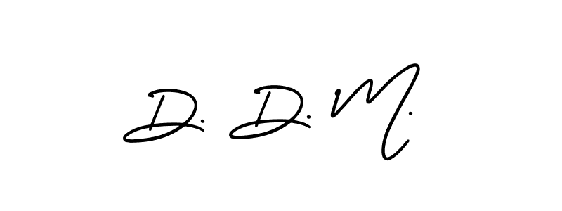 AmerikaSignatureDemo-Regular is a professional signature style that is perfect for those who want to add a touch of class to their signature. It is also a great choice for those who want to make their signature more unique. Get D. D. M. name to fancy signature for free. D. D. M. signature style 3 images and pictures png